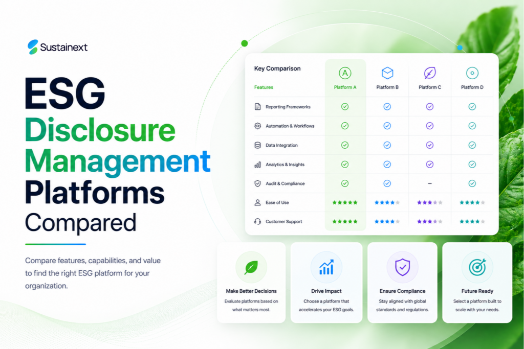 ESG disclosure management platforms compared